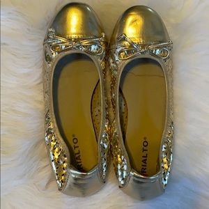 Gold Rialto flats